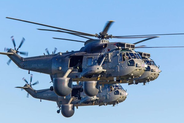 ▲▼英國海王直升機(Sea King Mk7)退役飛行。（圖／翻攝自Royal Naval Air Station Culdrose粉絲專頁）