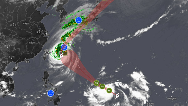 ▲▼潭美穿日「危險半圓」襲東京！準康芮飆速5天近台　美預測：破壞性颱風。（圖／翻攝JTWC、NOAA、氣象廳、The Weather Channel）