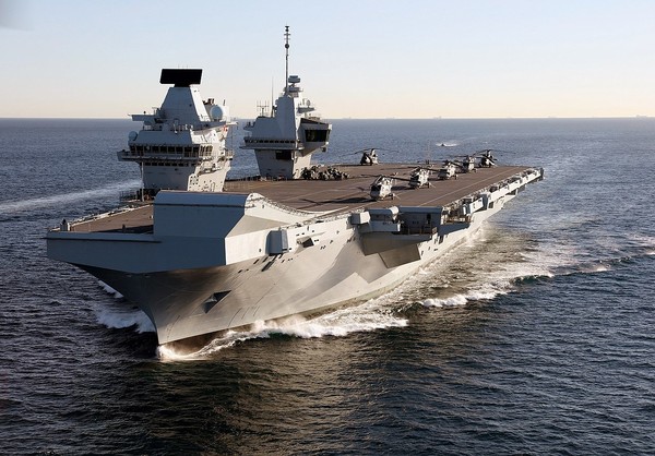 英國皇家海軍「伊莉莎白女王號」航母。（圖／翻攝自維基百科）