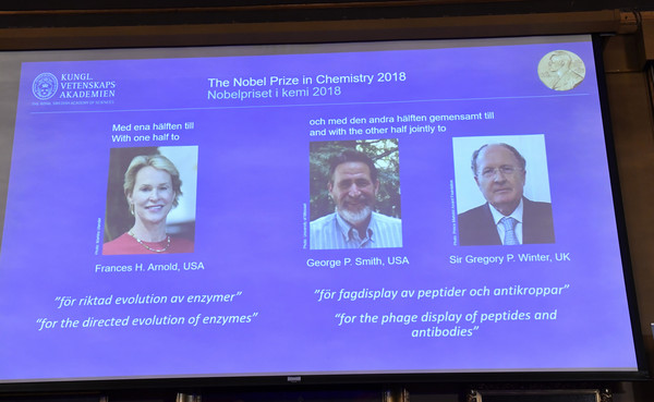 ▲▼2018諾貝爾化學獎。（圖／達志影像／美聯社）