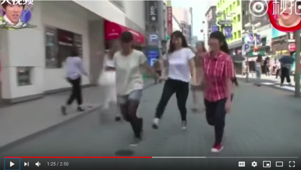 ▲▼日本節目實測「小鳥跳」，少女說超難。（圖／翻攝自YouTube）