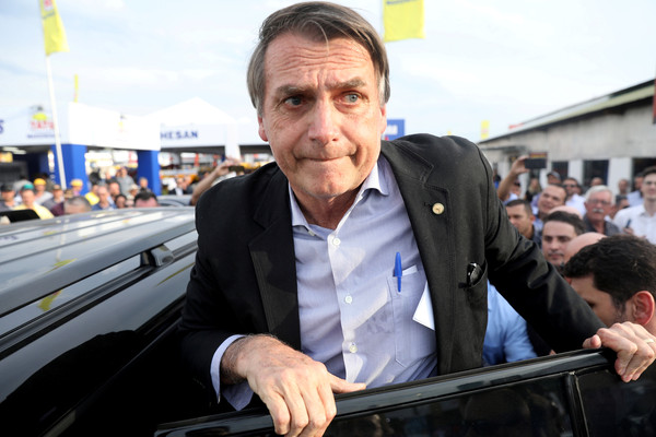 ▲▼ 巴西總統候選人博爾索納羅（Jair Bolsonaro）。（圖／路透社） 