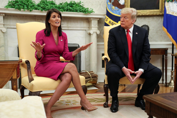 ▲▼美國駐聯合國大使海利（Nikki Haley）請辭獲准。（圖／路透）