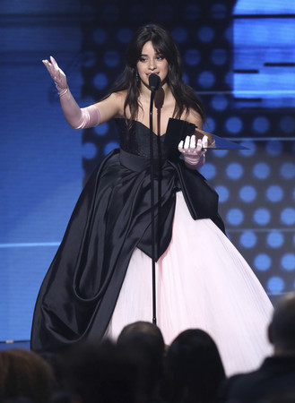 2018年全美音樂獎卡蜜拉（Camila Cabello）。（圖／達志影像／美聯社）