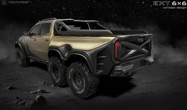 ▲▼Mercedes-Benz皮卡X-Class、改裝概念車Exy 6x6 Concept。（圖／翻攝自Mercedes-Benz、Carlex Design）