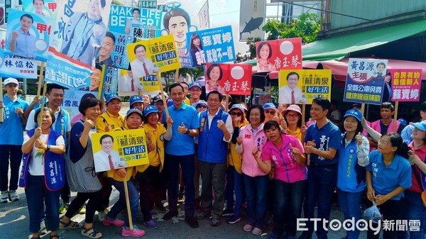 ▲朱立倫南下屏東為蘇清泉拉票。（圖／記者陳崑福翻攝）