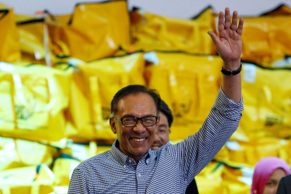 ▲▼馬來西亞前副首相安華（Anwar Ibrahim）當選國會議員。（圖／路透社）