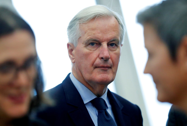 ▲▼歐盟脫歐談判代表巴尼耶（Michel Barnier）。（圖／路透）