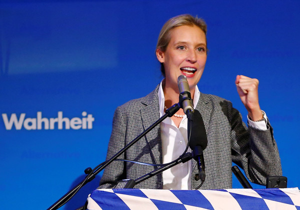 ▲▼  極右翼反移民政黨德國另類選擇黨（AfD）的韋德爾（Alice Weidel）。（圖／路透）