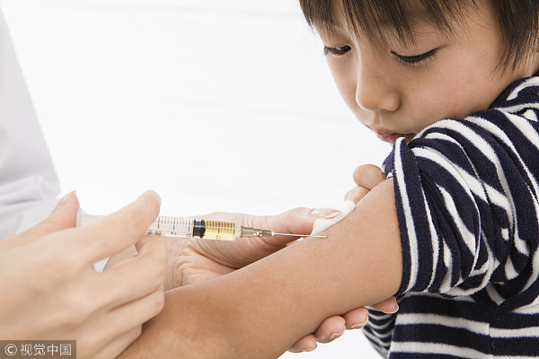 ▲孩童接種疫苗示意圖。（圖／CFP）