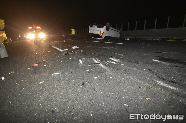 ▲▼ 國道1號下營段再傳死亡車禍。（圖／記者洪正達攝）