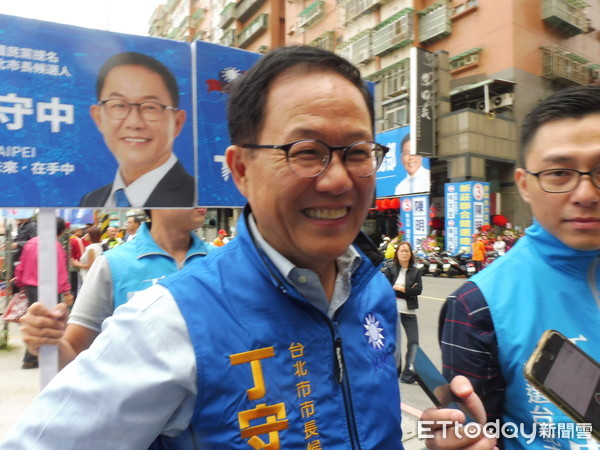 ▲丁守中跨區助選陳明義。（圖／記者賴于榛攝）