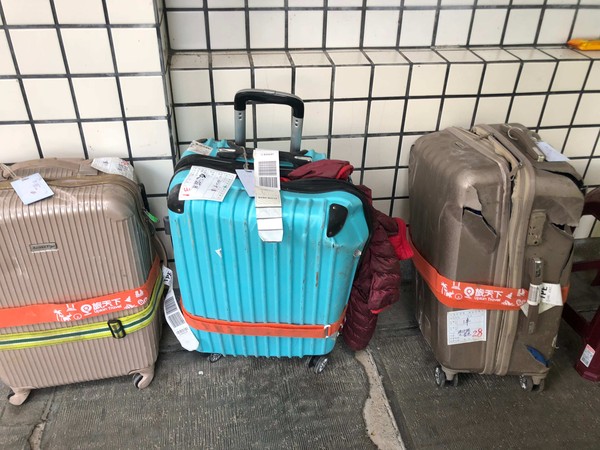 ▲普悠瑪蘇澳榮總行李認領區。（圖／記者陳涵茵攝）