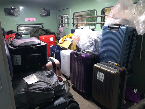 ▲普悠瑪蘇澳榮總行李認領區。（圖／記者陳涵茵攝）