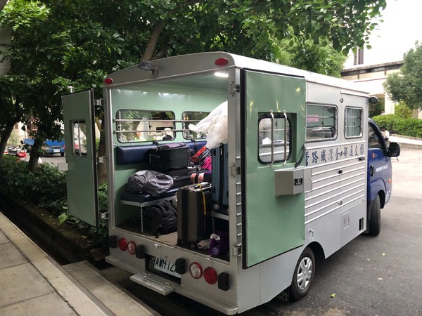 ▲普悠瑪蘇澳榮總行李認領區。（圖／記者陳涵茵攝）