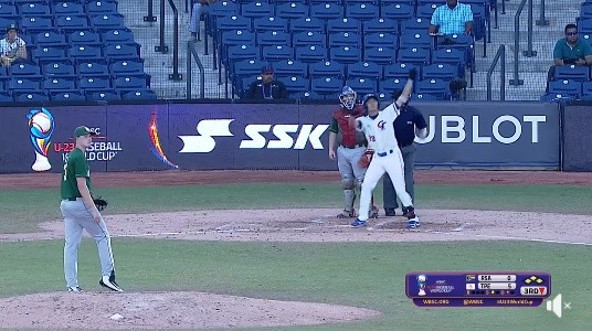 ▲U23中華隊戴云真滿貫砲。（圖／截自WBSC臉書）