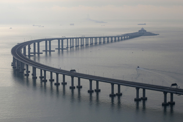 ▲▼ 港珠澳大橋（Hong Kong–Zhuhai–Macau Bridge）。（圖／達志影像／美聯社）