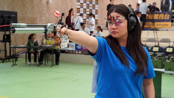 ▲田家榛在25日女子10公尺空氣手槍再創佳績摘下金牌。（圖／主辦單位提供）