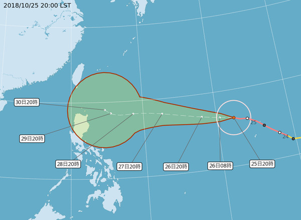 ▲▼玉兔巨眼大過一座島！美示警「地表最強颱風」衝擊台灣　路徑詭彎分岔。（圖／中央氣象局、NCDR、翻攝NOAA）