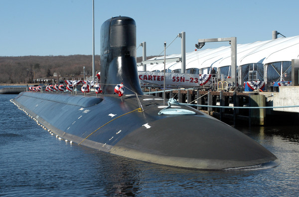 美國海狼級攻擊核潛艇吉米．卡特號(Jimmy Carter，SSN-23）。（圖／達志影像／美聯社）