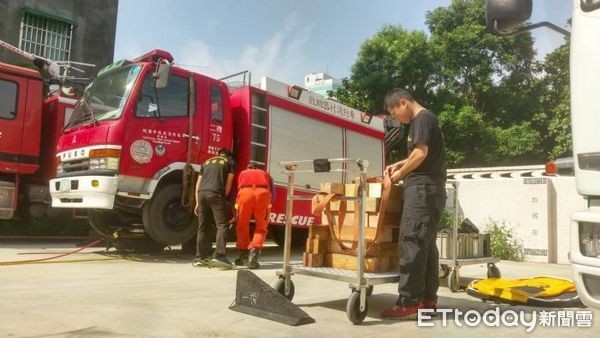 ▲桃園市消防局特搜隊緊急動員集結測試，以強化大規模震災人命救助機制及災前整備工作。（圖／消防局提供）