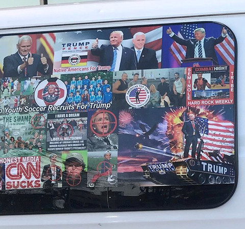 ▲▼炸彈包裹事件／警方逮捕嫌犯賽亞克（Cesar Sayoc）。（圖／路透社）