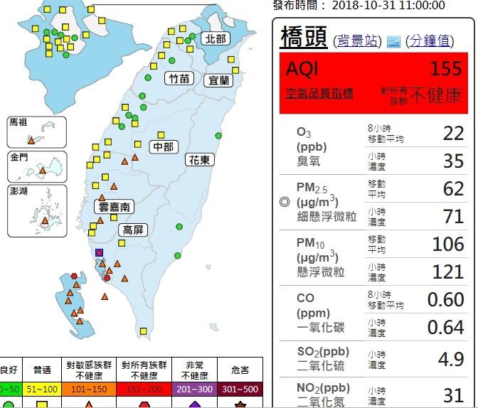 ▲▼31日橋頭空品測站。（圖／環保署提供）