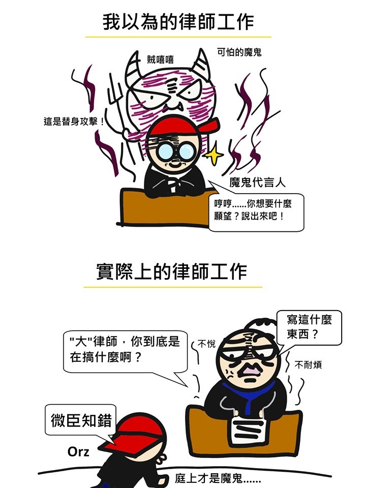 ▲法律唸成這樣，我一定是頭腦有洞