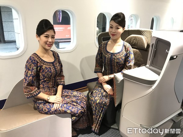 ▲▼新加坡航空波音787-10全新客艙。（圖／記者賴文萱攝）