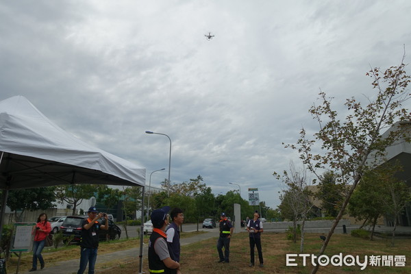 ▲台南市環保局動用空拍機執行空聯合稽查，強化查緝污染量能。（圖／記者林悅翻攝）