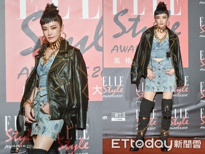 「姐姐」穿皮衣、窄裙變酷妹！　謝金燕：像是在重訓