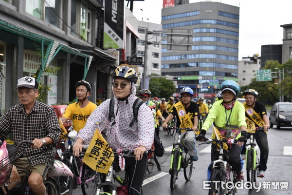 ▲▼時力宜蘭6位候選人及70名支持者，3日進行長達8小時的路戰造勢活動。（圖／記者游芳男翻攝，下同）