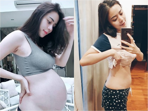 ▲泰國女星韓莎爾產後10天的露肚照，讓不少女網友看了好崩潰。（圖／翻攝自韓莎爾Instagram）