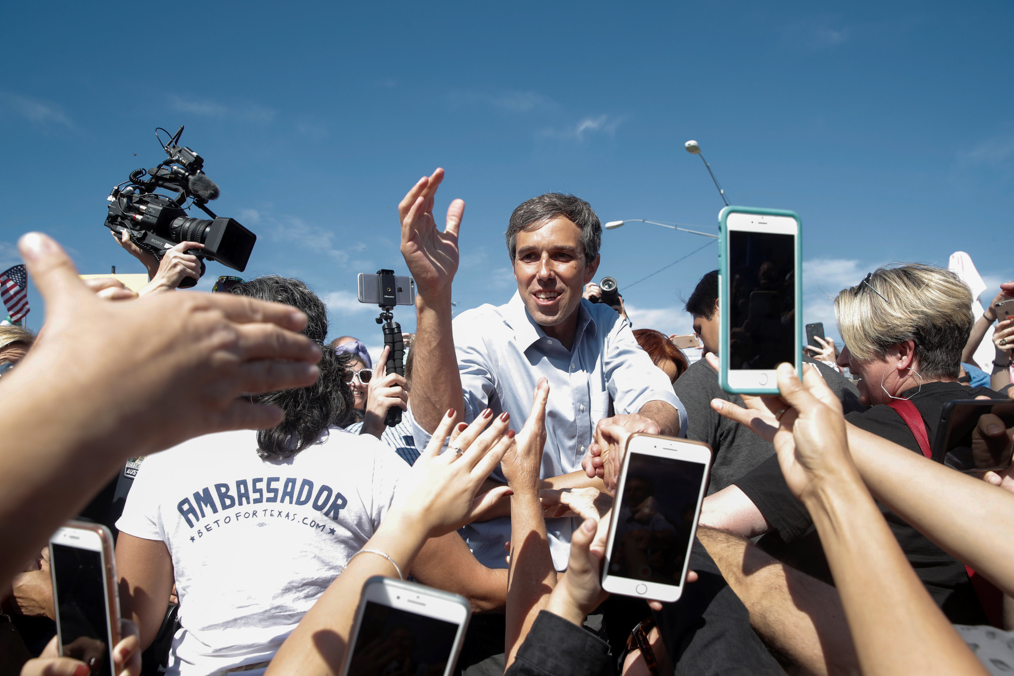 ▲▼美國期中選舉／德州參議員候選人，民主黨籍歐洛克（Beto O`Rourke）。（圖／路透社）