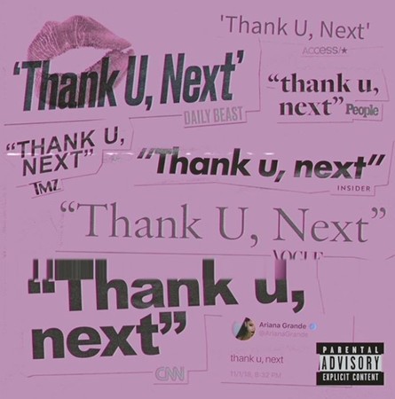 亞莉安娜（Ariana Grande）《thank u, next》。（圖／翻攝自亞莉安娜IG）