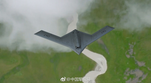▲彩虹七(CH-7)型高空長航時隱身無人戰機。（圖／翻攝中國軍事網微博）