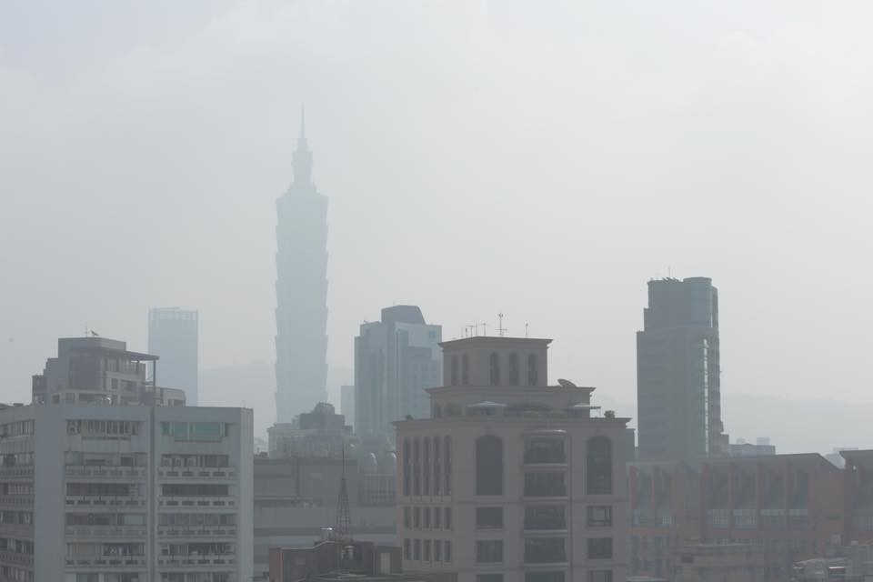 ▲台北市空氣汙染狀況。（圖／記者周書羽攝）