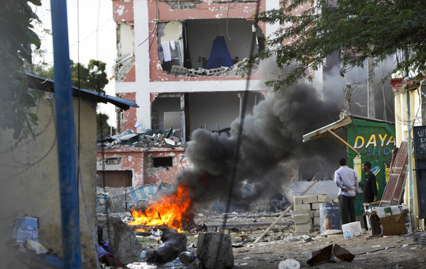 ▲▼ 索馬利亞「薩哈菲飯店」（Sahafi Hotel）發生自殺式炸彈攻擊。（圖／達志影像／美聯社）