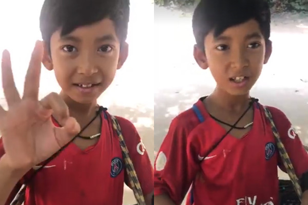 ▲柬埔寨男孩懂15種語言暴紅。（圖／翻攝自臉書／Venus Gwc）