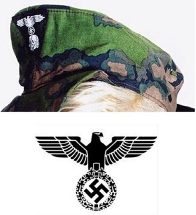 ▲▼RM過去戴著納粹軍帽的照片被翻出。（圖／翻攝自韓網）