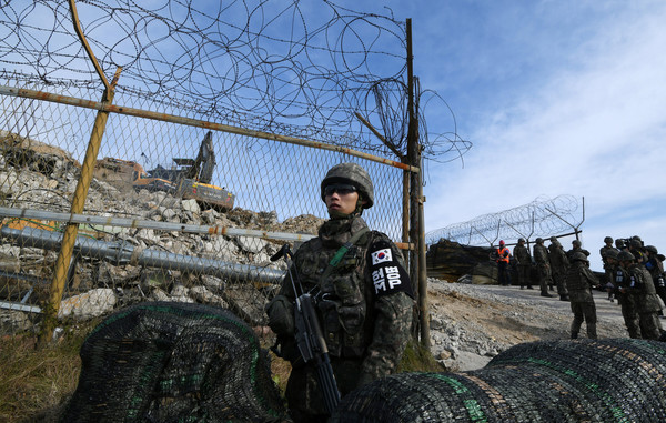 ▲▼ 南北韓開始拆除非軍事區哨所。（圖／路透社）