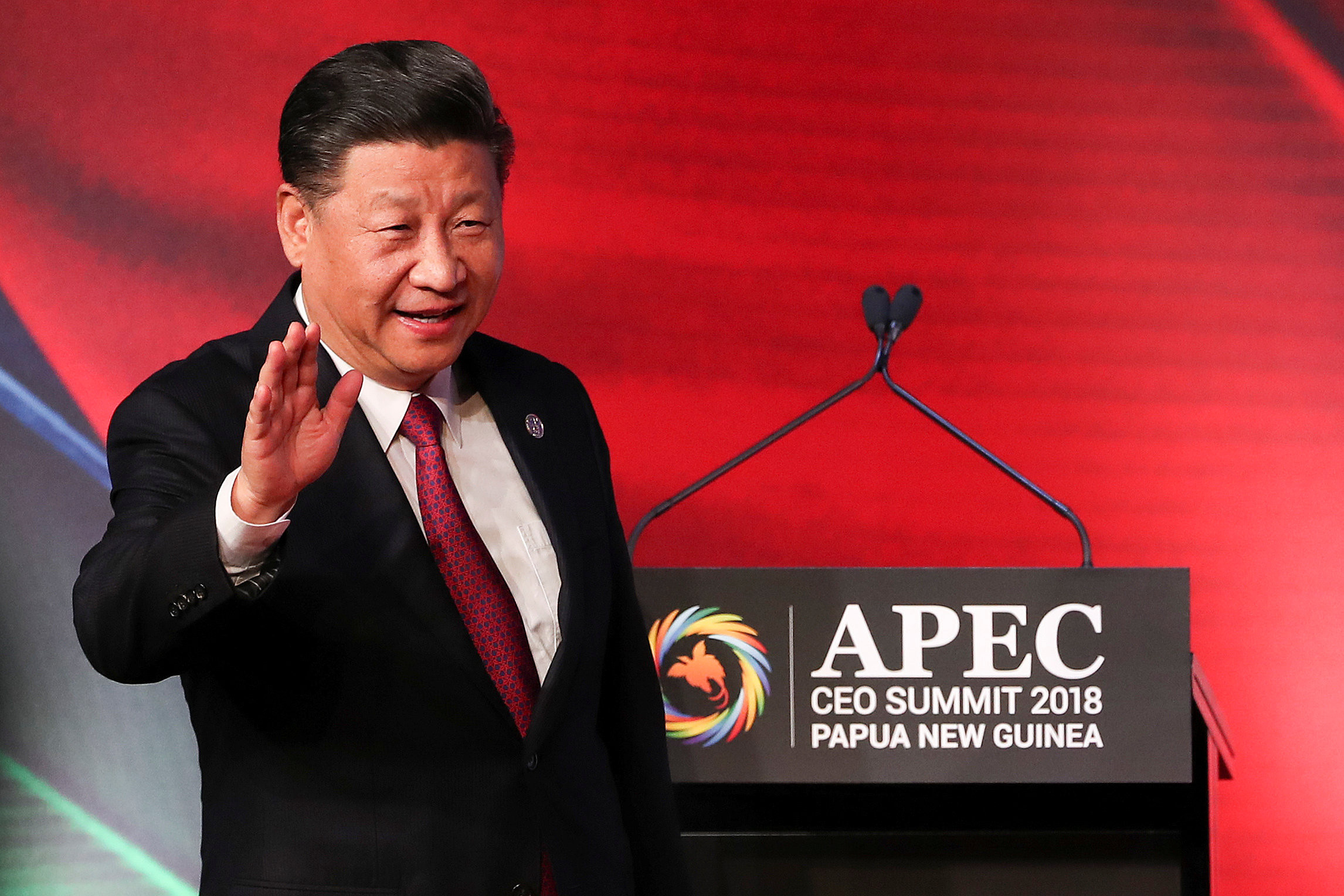 ▲大陸國家主席習近平，2018年APEC演講。（圖／路透社）