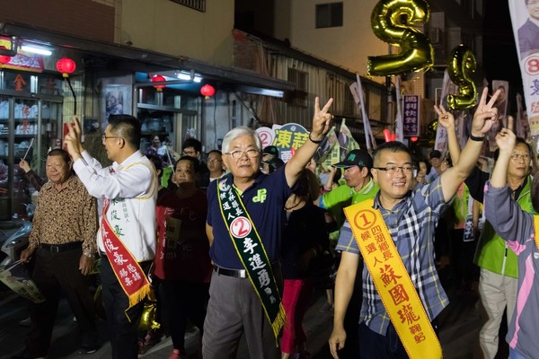 ▲▼▲李進勇16日晚間舉行麥寮徒步大遊行。（圖／李進勇競選團隊提供）