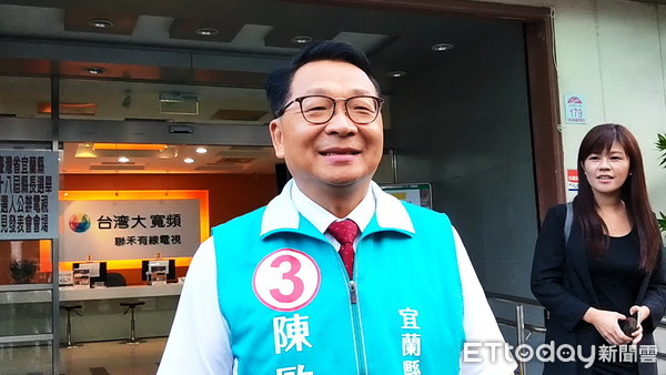 ▲▼第2場宜蘭縣長選舉電視政見會，陳歐珀打政績牌要勇於承擔、顧好宜蘭。（圖／記者游芳男攝，下同）