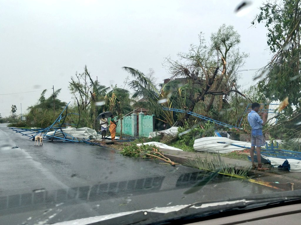 ▲▼加亞氣旋襲印度釀33死，近18萬人暫居避難所。（圖／路透社）