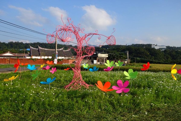 ▲溪遊花彩區的花咕朵兒。（圖／大溪月眉休閒農業發展協會提供）