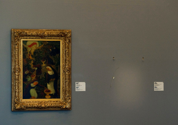 ▲找到一幅疑似為2012年在荷蘭博物館失竊的畢卡索作品《丑角頭像》。（圖／路透）