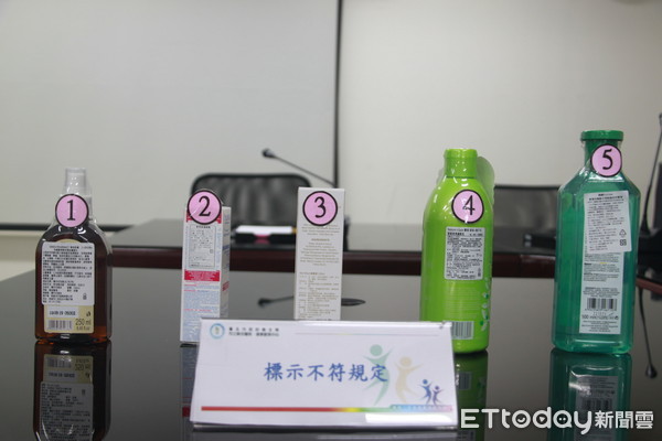 臺北市衛生局公布107年「網路價購化粧品」雌激素品質查核結果。（圖／台北市衛生局提供）