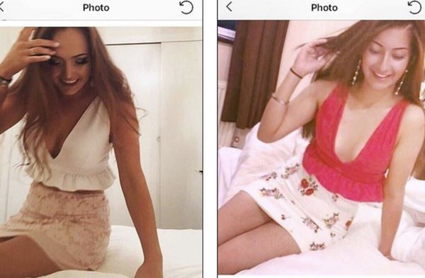 ▲▼英國蘇格蘭丹地女學生克洛伊（Chloe Cowan）喜歡經營社群媒體Instagram，但她近期卻發現，有另外一名女子默默複製她的風格長達2年，兩人的照片與貼文幾乎完全相同，對方還會模仿她的姿勢，在類似的景點打卡（圖／翻攝自推特）