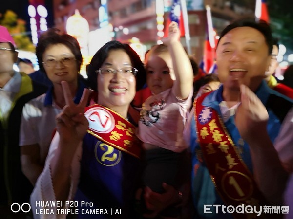 ▲▼國民黨彰化縣長候選人王惠美21日挺進魏明谷大本營員林市，舉辦造勢活動。（圖／記者唐詠絮攝）